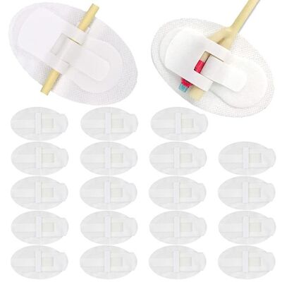 Factory Catheter Fixation Tube Stabilization Device Holder Velcro Tape With Back Adhesive