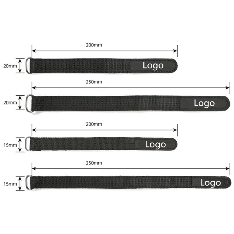 滑り止めシリコン裏地付きの調整可能な面ファスナー ストラップで、バッテリーと電子機器をしっかりと固定して保護